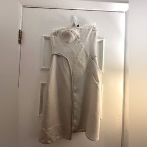 BCBG Runway asymmetrical strapless